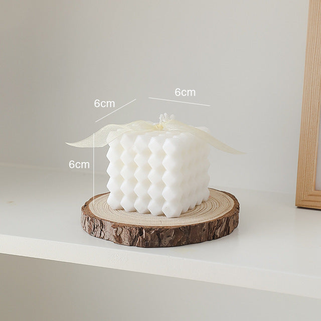 Cube Shaped Wax Candles