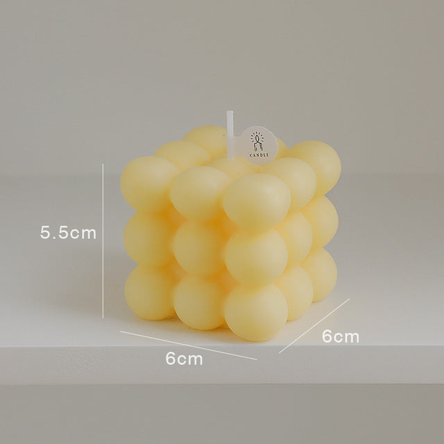 Cube Shaped Wax Candles