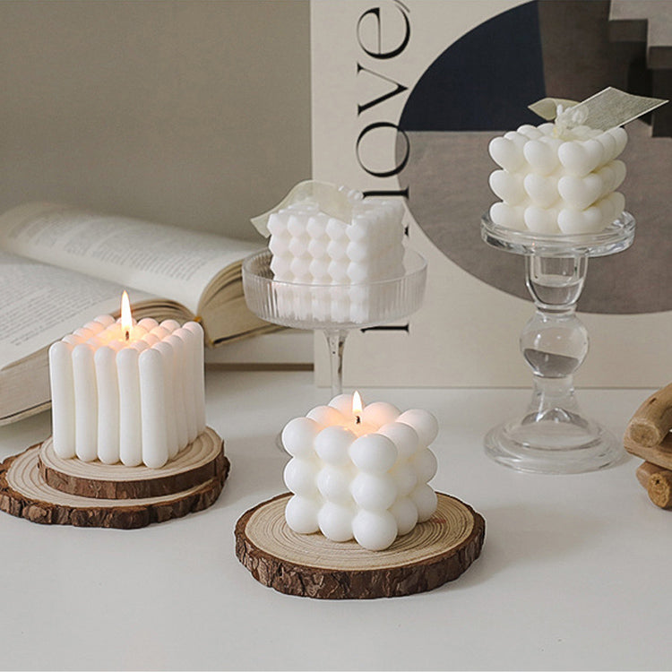 Cube Shaped Wax Candles