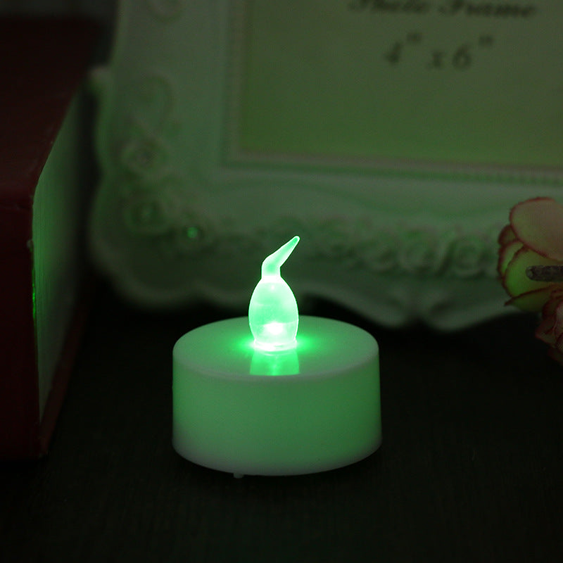 Electronic LED Tea Light Candles with White Shell